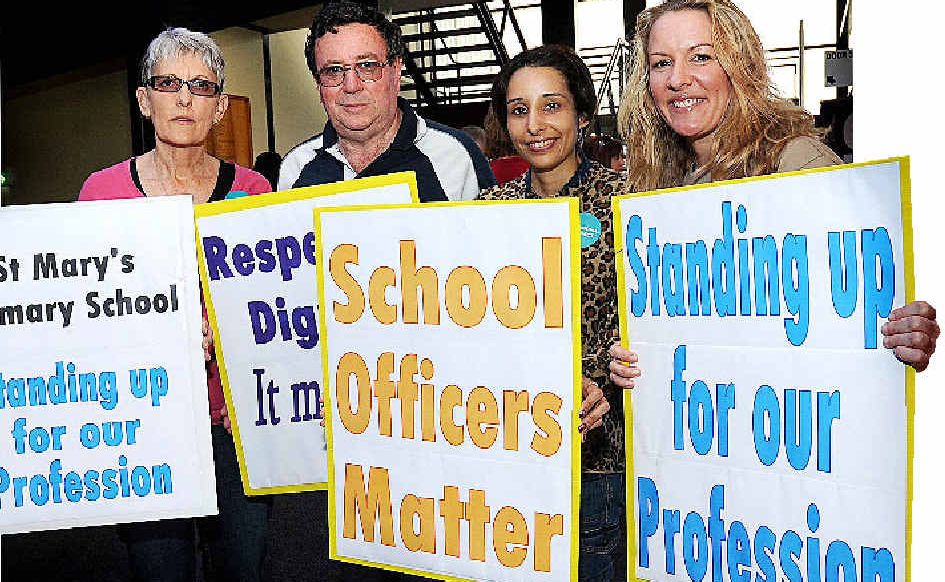 Teachers at Xavier Catholic College and St Mary's Catholic Primary School will strike during school hours on Thursday, October 22. Teachers at Xavier Catholic College and St Mary's Catholic Primary School will strike during school hours on Thursday, October 22.